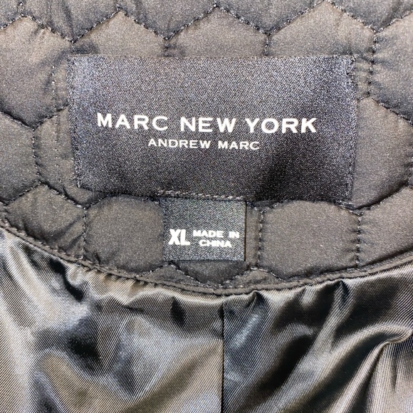 NWT!! Marc New York Quilted Black Honeycomb Puffer Jacket Size XL - Picture 14 of 14
